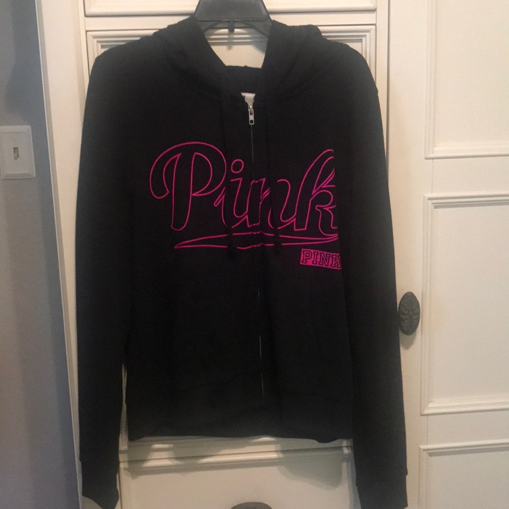 VS Pink black hoodie L